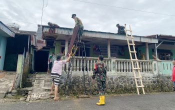 Kodim 0423/BU Kolaborasi Bersama Baznas Bengkulu Utara Rehab Rumah Warga Penyandang Disabilitas