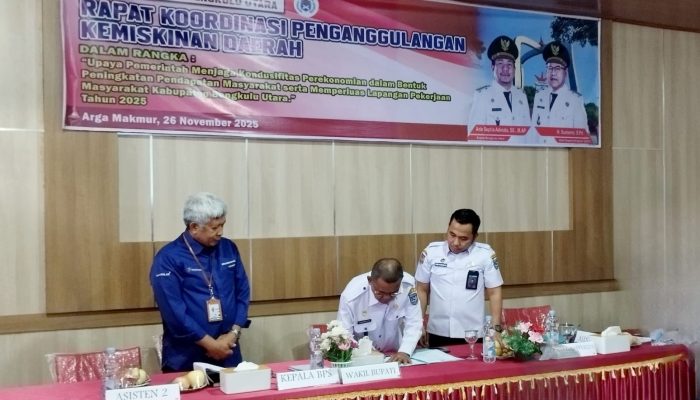 Perkuat Ekonomi Warga dan Perluas Lapangan Kerja, Pemkab BU Gelar Rakor Penanggulangan Kemiskinan Daerah