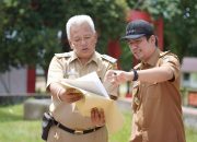 Upaya Optimalisasi Ruang Publik, Bupati BU Tinjau Alun-Alun dan Kawasan Bundaran Arga Makmur
