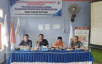 Pemdes Pagar Ruyung Gelar Pelatihan Penyusunan Laporan Pelaksanaan Kegiatan Bagi Kelembagaan Desa